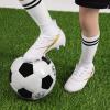 image:imageDREAM PAIRS Boys Girls Soccer Cleats Youth Firm Groud Outdoor Sport Athletic High Top Football Shoes for LittleBig KidWhite