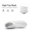 image:imageDREAM PAIRS Boys Girls Soccer Cleats Youth Firm Groud Outdoor Sport Athletic High Top Football Shoes for LittleBig KidWhite