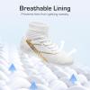 image:imageDREAM PAIRS Boys Girls Soccer Cleats Youth Firm Groud Outdoor Sport Athletic High Top Football Shoes for LittleBig KidWhite