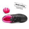 image:imageDREAM PAIRS Boys Girls Soccer Football Cleats Shoes for Little KidBig KidBlackFuchsiaLightGrey