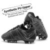 image:imageDREAM PAIRS Boys Girls Soccer Football Cleats Shoes for Little KidBig KidBlackGrey