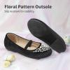 image:imageDREAM PAIRS Girls Ballet Flats Flower Shoes Mary Jane Ballerina Flat Dress Shoes for DailyWeddingPartyBlackSuede