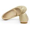 image:imageDREAM PAIRS Girls Ballet Flats Flower Shoes Mary Jane Ballerina Flat Dress Shoes for DailyWeddingPartyGoldGlitter