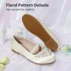 image:imageDREAM PAIRS Girls Ballet Flats Flower Shoes Mary Jane Ballerina Flat Dress Shoes for DailyWeddingPartyIvory
