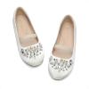 image:imageDREAM PAIRS Girls Ballet Flats Flower Shoes Mary Jane Ballerina Flat Dress Shoes for DailyWeddingPartyIvorySatin