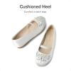 image:imageDREAM PAIRS Girls Ballet Flats Flower Shoes Mary Jane Ballerina Flat Dress Shoes for DailyWeddingPartyIvorySatin