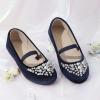 image:imageDREAM PAIRS Girls Ballet Flats Flower Shoes Mary Jane Ballerina Flat Dress Shoes for DailyWeddingPartyNavySuede