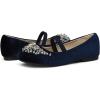 image:imageDREAM PAIRS Girls Ballet Flats Flower Shoes Mary Jane Ballerina Flat Dress Shoes for DailyWeddingPartyNavySuede
