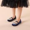 image:imageDREAM PAIRS Girls Ballet Flats Flower Shoes Mary Jane Ballerina Flat Dress Shoes for DailyWeddingPartyNavySuede