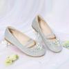 image:imageDREAM PAIRS Girls Ballet Flats Flower Shoes Mary Jane Ballerina Flat Dress Shoes for DailyWeddingPartySilverGlitter