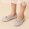image:imageDREAM PAIRS Girls Ballet Flats Flower Shoes Mary Jane Ballerina Flat Dress Shoes for DailyWeddingPartySilverGlitter