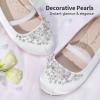 image:imageDREAM PAIRS Girls Ballet Flats Flower Shoes Mary Jane Ballerina Flat Dress Shoes for DailyWeddingPartyWhite