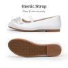 image:imageDREAM PAIRS Girls Ballet Flats Flower Shoes Mary Jane Ballerina Flat Dress Shoes for DailyWeddingPartyWhiteSatin