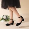 image:imageDREAM PAIRS Girls Dress Shoes Closed Toe High Heels Ankle Strap Toddler Little Big Kid Wedding Flower Party PumpBlack