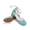 image:imageDREAM PAIRS Girls Dress Shoes Closed Toe High Heels Ankle Strap Toddler Little Big Kid Wedding Flower Party PumpBlue