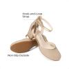 image:imageDREAM PAIRS Girls Dress Shoes Closed Toe High Heels Ankle Strap Toddler Little Big Kid Wedding Flower Party PumpGold