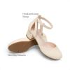 image:imageDREAM PAIRS Girls Dress Shoes Closed Toe High Heels Ankle Strap Toddler Little Big Kid Wedding Flower Party PumpIvory