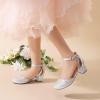 image:imageDREAM PAIRS Girls Dress Shoes Closed Toe High Heels Ankle Strap Toddler Little Big Kid Wedding Flower Party PumpSilver