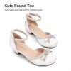 image:imageDREAM PAIRS Girls Dress Shoes Closed Toe Low Heels Ankle Strap Pumps for Toddler Little Big Kid Flower Party Wedding PrincessWhite