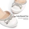 image:imageDREAM PAIRS Girls Dress Shoes Closed Toe Low Heels Ankle Strap Pumps for Toddler Little Big Kid Flower Party Wedding PrincessWhite