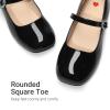image:imageDREAM PAIRS Girls Dress Shoes Mary Jane Low Heels Flower Wedding Party Pump Prom Footwear for LittleBig KidsBlack