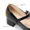image:imageDREAM PAIRS Girls Dress Shoes Mary Jane Low Heels Flower Wedding Party Pump Prom Footwear for LittleBig KidsBlack