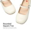 image:imageDREAM PAIRS Girls Dress Shoes Mary Jane Low Heels Flower Wedding Party Pump Prom Footwear for LittleBig KidsIvory
