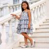 image:imageDREAM PAIRS Girls Dress Shoes Mary Jane Low Heels Flower Wedding Party Pump Prom Footwear for LittleBig KidsSilver
