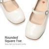 image:imageDREAM PAIRS Girls Dress Shoes Mary Jane Low Heels Flower Wedding Party Pump Prom Footwear for LittleBig KidsWhite