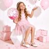 image:imageDREAM PAIRS Girls Dress Shoes Mary Jane Low Heels Flower Wedding Party Pump Prom Footwear for LittleBig KidsWhite