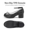 image:imageDREAM PAIRS Girls Dress Shoes Platform Chunky Heel Ankle Strap Princess Flats Flower Party Wedding Pump for Little Big KidBlack