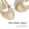 image:imageDREAM PAIRS Girls Dress Shoes Platform Chunky Heel Ankle Strap Princess Flats Flower Party Wedding Pump for Little Big KidGold