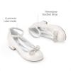 image:imageDREAM PAIRS Girls Dress Shoes Platform Chunky Heel Ankle Strap Princess Flats Flower Party Wedding Pump for Little Big KidIvory