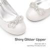 image:imageDREAM PAIRS Girls Dress Shoes Platform Chunky Heel Ankle Strap Princess Flats Flower Party Wedding Pump for Little Big KidIvory
