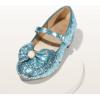 image:imageDREAM PAIRS Girls Dress Shoes Princess Shoes for Toddler Little Girl Mary Jane Low Heels Glitter Flower Party Wedding FootwearBlue