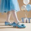 image:imageDREAM PAIRS Girls Dress Shoes Princess Shoes for Toddler Little Girl Mary Jane Low Heels Glitter Flower Party Wedding FootwearBlue