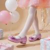 image:imageDREAM PAIRS Girls Dress Shoes Princess Shoes for Toddler Little Girl Mary Jane Low Heels Glitter Flower Party Wedding FootwearPink