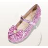 image:imageDREAM PAIRS Girls Dress Shoes Princess Shoes for Toddler Little Girl Mary Jane Low Heels Glitter Flower Party Wedding FootwearPink
