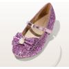 image:imageDREAM PAIRS Girls Dress Shoes Princess Shoes for Toddler Little Girl Mary Jane Low Heels Glitter Flower Party Wedding FootwearPurple