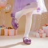 image:imageDREAM PAIRS Girls Dress Shoes Princess Shoes for Toddler Little Girl Mary Jane Low Heels Glitter Flower Party Wedding FootwearPurple