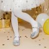 image:imageDREAM PAIRS Girls Dress Shoes Princess Shoes for Toddler Little Girl Mary Jane Low Heels Glitter Flower Party Wedding FootwearSliver