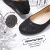 image:imageDREAM PAIRS Girls Dress Shoes Slip on Ballerina Flats for WeddingPartyBlackGlitter