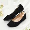 image:imageDREAM PAIRS Girls Dress Shoes Slip on Ballerina Flats for WeddingPartyBlackNubuck