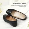image:imageDREAM PAIRS Girls Dress Shoes Slip on Ballerina Flats for WeddingPartyBlackPu