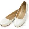 image:imageDREAM PAIRS Girls Dress Shoes Slip on Ballerina Flats for WeddingPartyIvoryPu