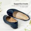 image:imageDREAM PAIRS Girls Dress Shoes Slip on Ballerina Flats for WeddingPartyNavyPat