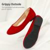 image:imageDREAM PAIRS Girls Dress Shoes Slip on Ballerina Flats for WeddingPartyRedSuede