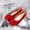 image:imageDREAM PAIRS Girls Dress Shoes Slip on Ballerina Flats for WeddingPartyRedSuede1