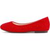 image:imageDREAM PAIRS Girls Dress Shoes Slip on Ballerina Flats for WeddingPartyRedSuede1