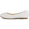image:imageDREAM PAIRS Girls Dress Shoes Slip on Ballerina Flats for WeddingPartyWhiteSuede